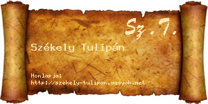 Székely Tulipán névjegykártya